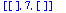 [[], 7, []]