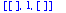 [[], 1, []]
